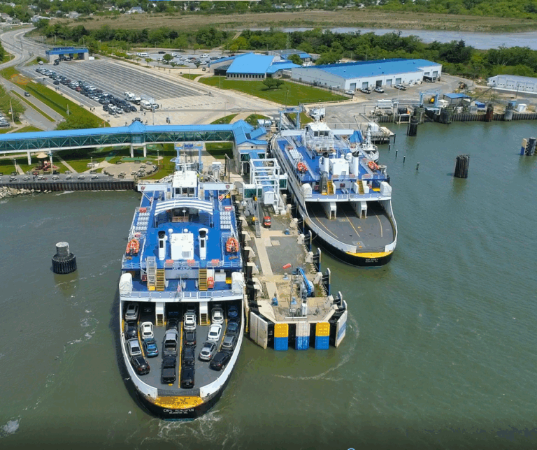 Traffic at the Cape May terminal