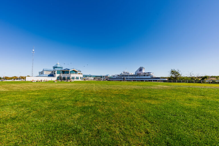 A view from The Green at the Cape May Ferry Terminal