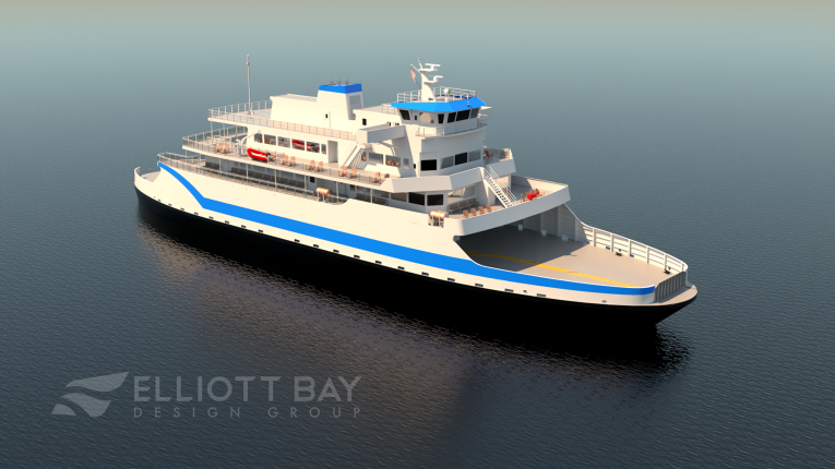 A rendering of what our hybrid ferry of the future is expected to look like