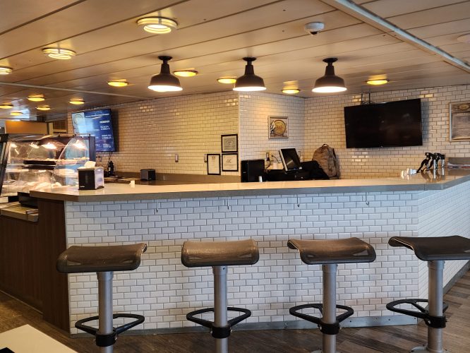 The inside bar on the Cape May - Lewes Ferry vessel MV New Jersey